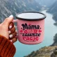 Kubek Emaliowany Na Dzień Mamy Prezent Dla Mamy Kobiety: Mama Z Humorem Kubek Emaliowany Na Dzień Mamy Prezent Dla Mamy Kobiety: Mama Z Humorem
