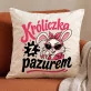 Poduszka Dekoracyjna Na Wielkanoc Prezent Dla Kobiety: Zabawna Króliczka Poduszka Dekoracyjna Na Wielkanoc Prezent Dla Kobiety: Zabawna Króliczka