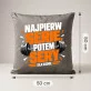 Poduszka Dekoracyjna Dla Sportowca Prezent Dla Mężczyzny: Najpierw Serie, Potem Sery Poduszka Dekoracyjna Dla Sportowca Prezent Dla Mężczyzny: Najpierw Serie, Potem Sery