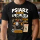 Koszulka Męska Dla Psiarza Prezent Dla Mężczyzny: Psiarz Specjalista