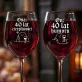 Dwa Kieliszki Do Wina Na 40 Rocznicę Ślubu Prezent Dla Pary: Duo 40 Lat Razem