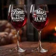 Dwa Kieliszki Do Wina Dla Małżeństwa Prezent Dla Pary: Zgrany Duet Małżeński