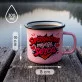 Kubek Emaliowany Na Walentynki Prezent Na Rocznicę Dla Kobiety: Miłosna Superbohaterka Kubek Emaliowany Na Walentynki Prezent Na Rocznicę Dla Kobiety: Miłosna Superbohaterka