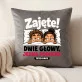 Poduszka Dekoracyjna Dla Pary Prezent Dla Pary: Zajęte! Dwie Głowy, Poduszka Dekoracyjna Dla Pary Prezent Dla Pary: Zajęte! Dwie Głowy,