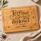 Deska Do Krojenia z Grawerem Na 30 Lecie Ślubu Prezent Dla Pary: Trzy Dekady Wspólnej