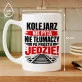 Kubek Z Nadrukiem Dla Kolejarza Prezent Dla Mężczyzny: Zdecydowany Kolejarz Kubek Z Nadrukiem Dla Kolejarza Prezent Dla Mężczyzny: Zdecydowany Kolejarz