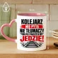 Kubek Z Nadrukiem Dla Kolejarza Prezent Dla Mężczyzny: Zdecydowany Kolejarz Kubek Z Nadrukiem Dla Kolejarza Prezent Dla Mężczyzny: Zdecydowany Kolejarz
