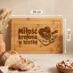 Deska Do Krojenia Na Rocznicę Prezent Na Walentynki Dla Kobiety: Miłosne Kostki Deska Do Krojenia Na Rocznicę Prezent Na Walentynki Dla Kobiety: Miłosne Kostki