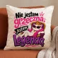 Poduszka Dekoracyjna Na Urodziny Prezent Dla Kobiety: Bezczelna Legenda Poduszka Dekoracyjna Na Urodziny Prezent Dla Kobiety: Bezczelna Legenda