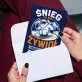 Kartka z Życzeniami Dla Narciarza Dla Mężczyzny: Szusowy Humor