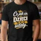 Koszulka Męska Na Dzień Ojca Prezent Dla Taty Mężczyzny: Dzieci Się Udały