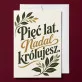 Kartka z Życzeniami Na 5 Rocznicę Ślubu Dla Mężczyzny: Botaniczny Król Kartka z Życzeniami Na 5 Rocznicę Ślubu Dla Mężczyzny: Botaniczny Król