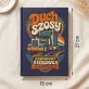 Notatnik A5 Dla Kierowcy Zawodowego Prezent Dla Mężczyzny: Nocna Szosa Retro