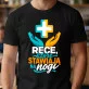 Koszulka Męska Dla Fizjoterapeuty Prezent Dla Mężczyzny: Ręce Stawiają Na