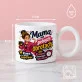 Kubek Z Okrągłym Uchem Dla Matki Prezent Na Dzień Mamy Dla Kobiety: Humorystyczna Mama Z Kawą Kubek Z Okrągłym Uchem Dla Matki Prezent Na Dzień Mamy Dla Kobiety: Humorystyczna Mama Z Kawą