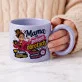Kubek Z Okrągłym Uchem Dla Matki Prezent Na Dzień Mamy Dla Kobiety: Humorystyczna Mama Z Kawą Kubek Z Okrągłym Uchem Dla Matki Prezent Na Dzień Mamy Dla Kobiety: Humorystyczna Mama Z Kawą