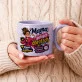 Kubek Z Okrągłym Uchem Dla Matki Prezent Na Dzień Mamy Dla Kobiety: Humorystyczna Mama Z Kawą Kubek Z Okrągłym Uchem Dla Matki Prezent Na Dzień Mamy Dla Kobiety: Humorystyczna Mama Z Kawą