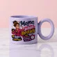Kubek Z Okrągłym Uchem Dla Matki Prezent Na Dzień Mamy Dla Kobiety: Humorystyczna Mama Z Kawą Kubek Z Okrągłym Uchem Dla Matki Prezent Na Dzień Mamy Dla Kobiety: Humorystyczna Mama Z Kawą