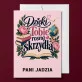 Kartka Personalizowana Dla Wychowawczyni Prezent Dla Kobiety: Dzięki Tobie Rosną Kartka Personalizowana Dla Wychowawczyni Prezent Dla Kobiety: Dzięki Tobie Rosną
