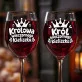 Dwa Kieliszki Do Wina Na Dzień Dziadka i Babci Prezent Dla Pary: Kieliszki Dla Dziadków