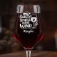Mega Kieliszek Do Wina z Grawerem Na Mikołaja Prezent Dla Kobiety: Święty Spokój, Dobre Wino Mega Kieliszek Do Wina z Grawerem Na Mikołaja Prezent Dla Kobiety: Święty Spokój, Dobre Wino