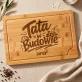 Deska Do Krojenia z Grawerem Dla Przyszłego Taty Prezent Na Dzień Ojca Dla Mężczyzny: Tata W Budowie
