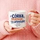 Kubek Z Okrągłym Uchem Dla Córki Prezent Dla Kobiety: Córka I Codzienny Chaos Kubek Z Okrągłym Uchem Dla Córki Prezent Dla Kobiety: Córka I Codzienny Chaos
