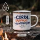 Kubek Emaliowany Dla Córki Prezent Dla Kobiety: Córka I Codzienny Chaos Kubek Emaliowany Dla Córki Prezent Dla Kobiety: Córka I Codzienny Chaos