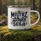Kubek Emaliowany Dla Studenta Prezent Dla Mężczyzny: Akademicki Minimalizm Kubek Emaliowany Dla Studenta Prezent Dla Mężczyzny: Akademicki Minimalizm