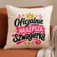 Poduszka Dekoracyjna Dla Szwagierki Prezent Dla Kobiety: Szwagierkowy Humor Poduszka Dekoracyjna Dla Szwagierki Prezent Dla Kobiety: Szwagierkowy Humor