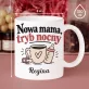 Różowy Zestaw Prezentowy z Kubkiem Na Narodziny Dziecka Dla Kobiety: Nowa Mama, Tryb Nocny