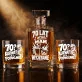 Zestaw Do Whisky Na 70 Urodziny Prezent Dla Mężczyzny: 70 I Wywalone Zestaw Do Whisky Na 70 Urodziny Prezent Dla Mężczyzny: 70 I Wywalone