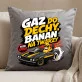 Poduszka Dekoracyjna Dla Fana Motoryzacji Prezent Dla Mężczyzny: Gaz Do Dechy, Banan Na Twarzy Poduszka Dekoracyjna Dla Fana Motoryzacji Prezent Dla Mężczyzny: Gaz Do Dechy, Banan Na Twarzy