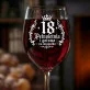 Kieliszek Do Wina Na 18 Prezent Dla Kobiety: 18 Pełnoletnia Korona Kieliszek Do Wina Na 18 Prezent Dla Kobiety: 18 Pełnoletnia Korona