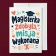 Kartka z Życzeniami Na Zakończenie Studiów Dla Magistra Kobiety: Radosna Absolwentka Kartka z Życzeniami Na Zakończenie Studiów Dla Magistra Kobiety: Radosna Absolwentka
