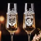 Dwa Kieliszki Do Szampana Na Święta Prezent Dla Pary: Duet Toastowy Dwa Kieliszki Do Szampana Na Święta Prezent Dla Pary: Duet Toastowy
