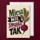 Kartka z Życzeniami Dla Wegetarian Dla Pary: Roślinny Szyk Kartka z Życzeniami Dla Wegetarian Dla Pary: Roślinny Szyk
