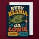 Kartka z Życzeniami Dla Wędkarza Dla Mężczyzny: Wędkarski Retro Humor Kartka z Życzeniami Dla Wędkarza Dla Mężczyzny: Wędkarski Retro Humor