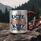 Kubek Metalowy z Karabińczykiem Dla Nauczyciela Prezent Na Dzień Nauczyciela Dla Mężczyzny: Kawowy Rytuał Nauczyciela