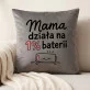 Poduszka Dekoracyjna Na Dzień Mamy Prezent Dla Mamy Kobiety: Mama Działa Na 1% Baterii Poduszka Dekoracyjna Na Dzień Mamy Prezent Dla Mamy Kobiety: Mama Działa Na 1% Baterii