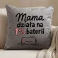 Poduszka Dekoracyjna Na Dzień Mamy Prezent Dla Mamy Kobiety: Mama Działa Na 1% Baterii Poduszka Dekoracyjna Na Dzień Mamy Prezent Dla Mamy Kobiety: Mama Działa Na 1% Baterii