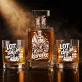 Zestaw Do Whisky Dla Podróżnika Prezent Dla Mężczyzny: Kurs Na Karafkę