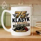 Kubek Z Nadrukiem Na 75 Urodziny Prezent Dla Mężczyzny: Klasyk Z Rocznika Kubek Z Nadrukiem Na 75 Urodziny Prezent Dla Mężczyzny: Klasyk Z Rocznika