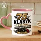 Kubek Z Nadrukiem Na 75 Urodziny Prezent Dla Mężczyzny: Klasyk Z Rocznika Kubek Z Nadrukiem Na 75 Urodziny Prezent Dla Mężczyzny: Klasyk Z Rocznika