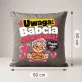Poduszka Dekoracyjna Na Dzień Babci Prezent Dla Babci Kobiety: Uwaga, Babcia Dokarmia! Poduszka Dekoracyjna Na Dzień Babci Prezent Dla Babci Kobiety: Uwaga, Babcia Dokarmia!