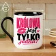 Kubek Z Nadrukiem Dla Niej Prezent Na Walentynki Dla Kobiety: Królowa Jest Jedna Kubek Z Nadrukiem Dla Niej Prezent Na Walentynki Dla Kobiety: Królowa Jest Jedna