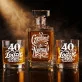 Zestaw Do Whisky Na 40 Urodziny Prezent Dla Mężczyzny: Czterdzieści? Nalewaj! Zestaw Do Whisky Na 40 Urodziny Prezent Dla Mężczyzny: Czterdzieści? Nalewaj!