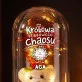 Wieczna Róża z Misiem Dla Wychowawczyni Prezent Dla Kobiety: Uroczy Szkolny Szkic