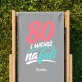 Leżak Z Nadrukiem Dla 80 Latki Prezent Na 80 Urodziny Dla Kobiety: 80 I Wciąż Na Fali