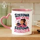 Kubek Z Nadrukiem Dla Szefowej Prezent Dla Kobiety: Szefowa Decyduje Kubek Z Nadrukiem Dla Szefowej Prezent Dla Kobiety: Szefowa Decyduje